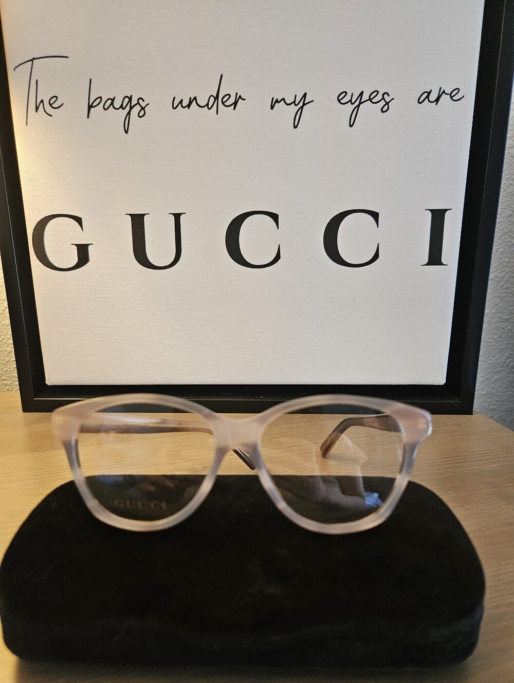 NEW - Gucci Sherry Line Light Purple Tortishell Glasses - Picture 1 of 8